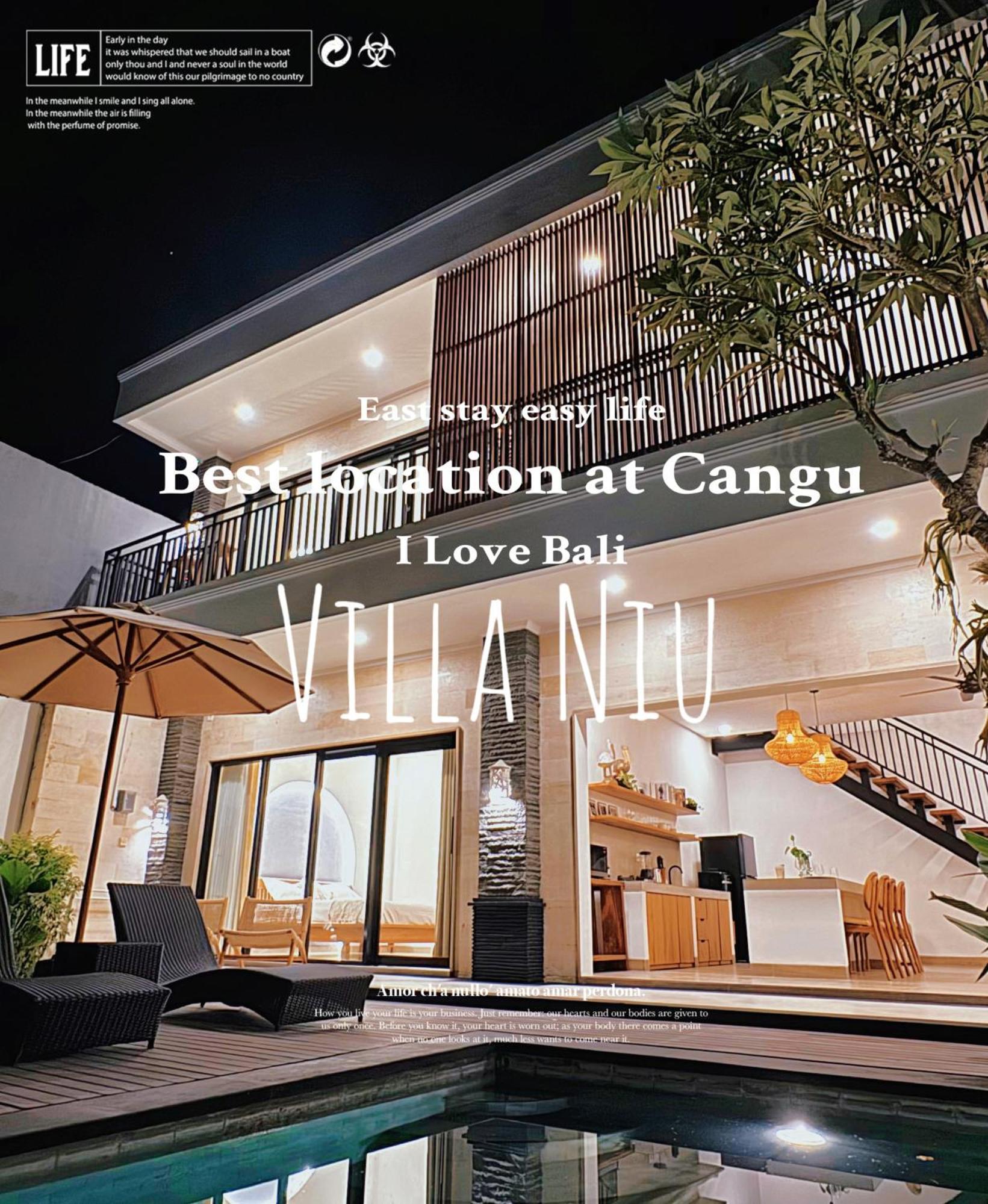 Villa Niu Center Canggu - Fattylion Exteriér fotografie